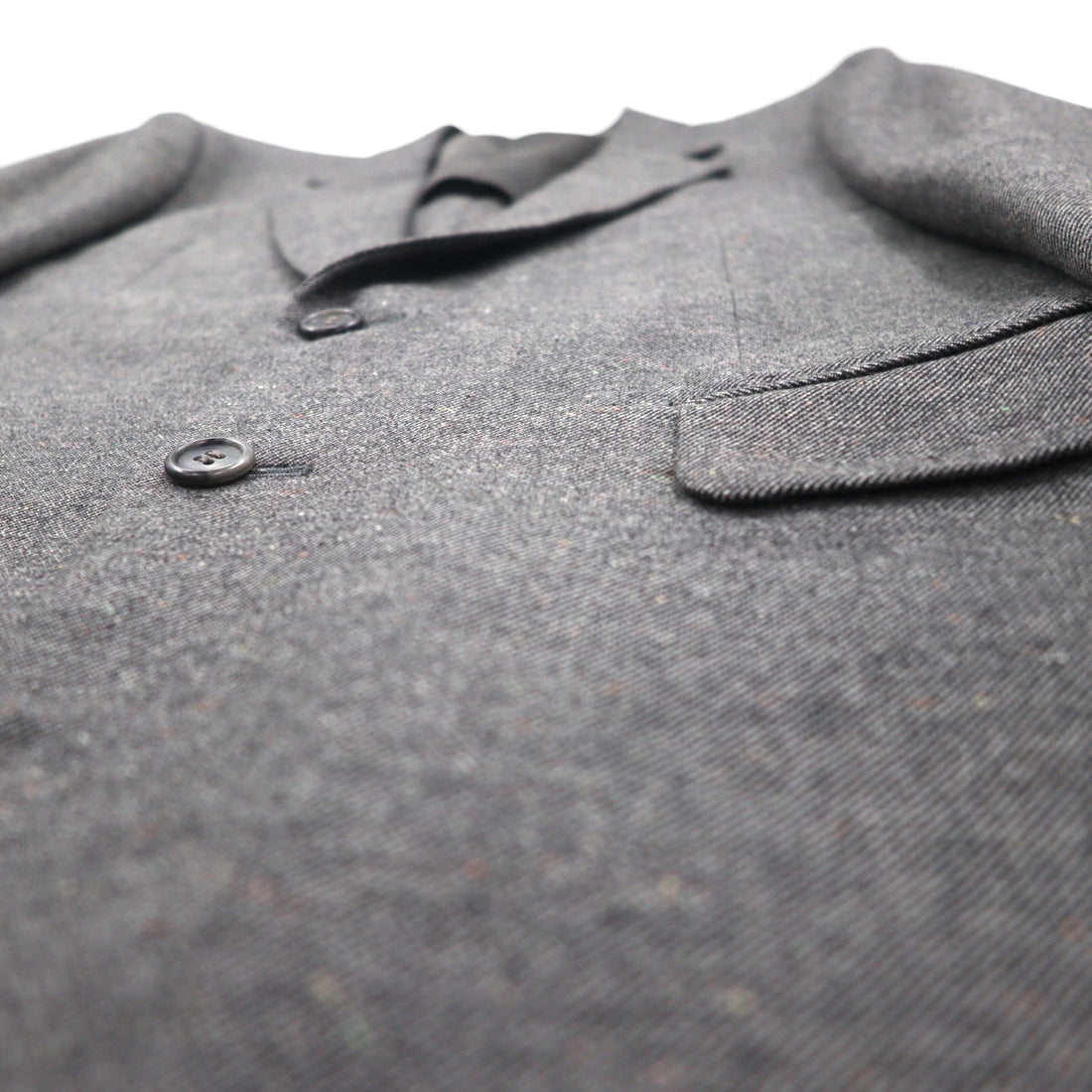 80s Japan Vintage 2-Piece Suit HOKO 80年代 日本製 セットアップ スーツ L グレー ウール