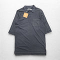 SUBTLE polo shirt S size grey chest pocket silver and gold available made in Japan unused