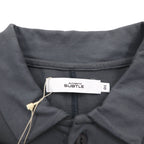 SUBTLE polo shirt S size grey chest pocket silver and gold available made in Japan unused