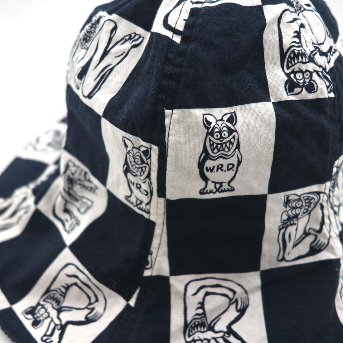 WEIRDO リバーシブル チューリップハット バケットハット ブラック INTIALS HAT WRD-17-SS-605