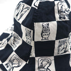 WEIRDO リバーシブル チューリップハット バケットハット ブラック INTIALS HAT WRD-17-SS-605