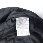 AMANATI Leather Switch Melton Stadium Jacket L Black Wool Leather HAMPTON'S