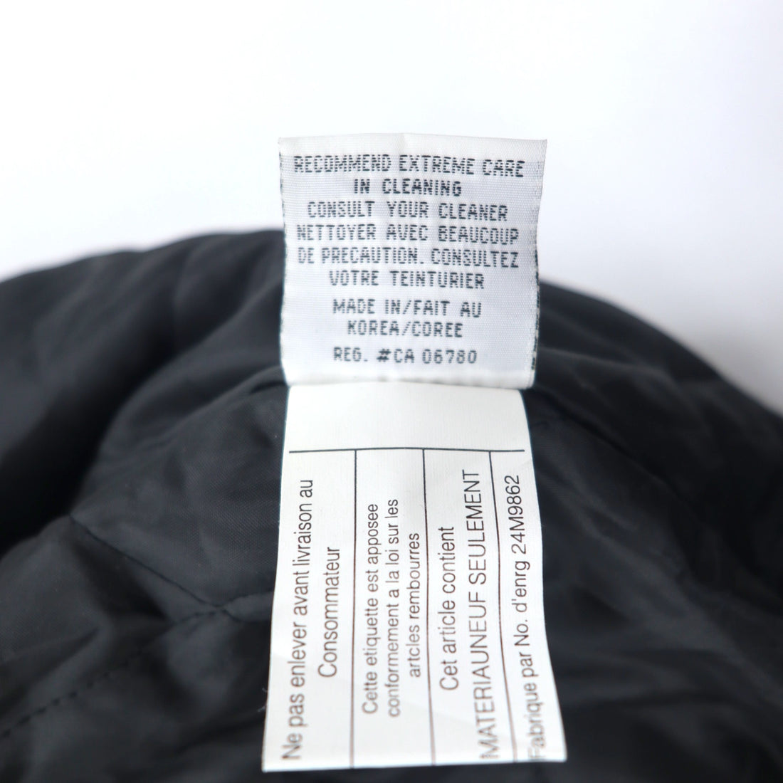 AMANATI Leather Switch Melton Stadium Jacket L Black Wool Leather HAMPTON'S