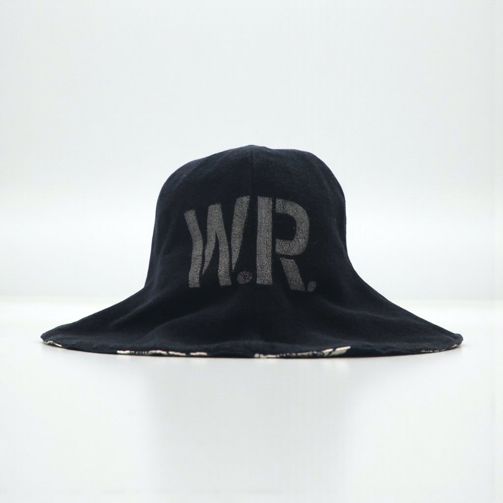 WEIRDO リバーシブル チューリップハット バケットハット ブラック INTIALS HAT WRD-17-SS-605