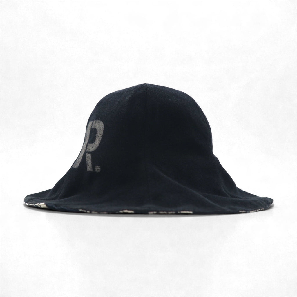 WEIRDO リバーシブル チューリップハット バケットハット ブラック INTIALS HAT WRD-17-SS-605
