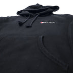 Champion リバースウィーブ プルオーバー パーカー M ブラック コットン 裏起毛 青単タグ 復刻 ホンジュラス製