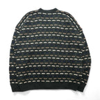 90s USA Vintage Cardigan V-Neck Acrylic Knit XL Multicolor DAVID TAYLOR90s Made in