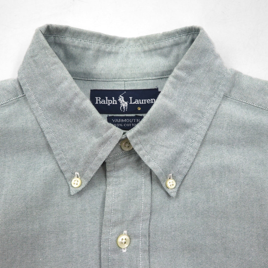 Ralph Lauren 90s Oxford Button-Down Shirt, XL, Green, YARMOUTH Small Pony Embroidery
