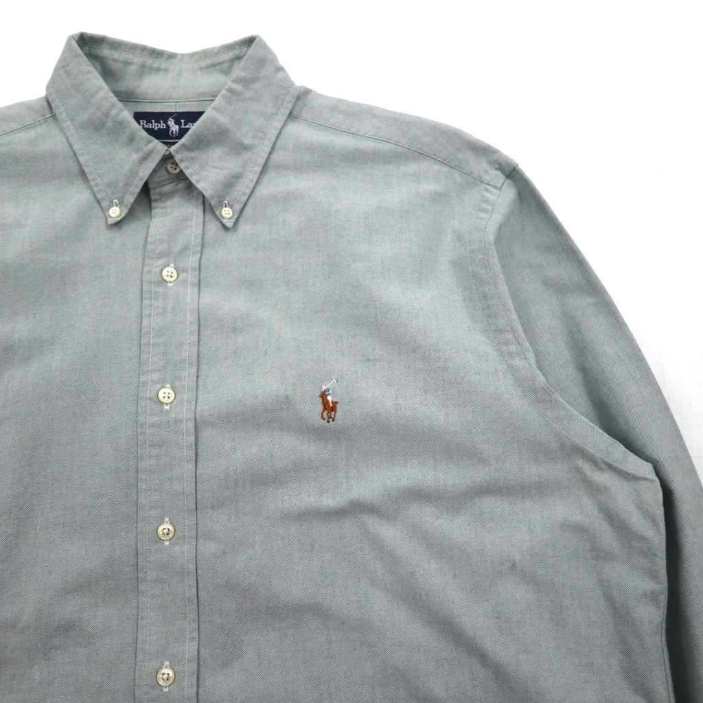 Ralph Lauren 90s Oxford Button-Down Shirt, XL, Green, YARMOUTH Small Pony Embroidery