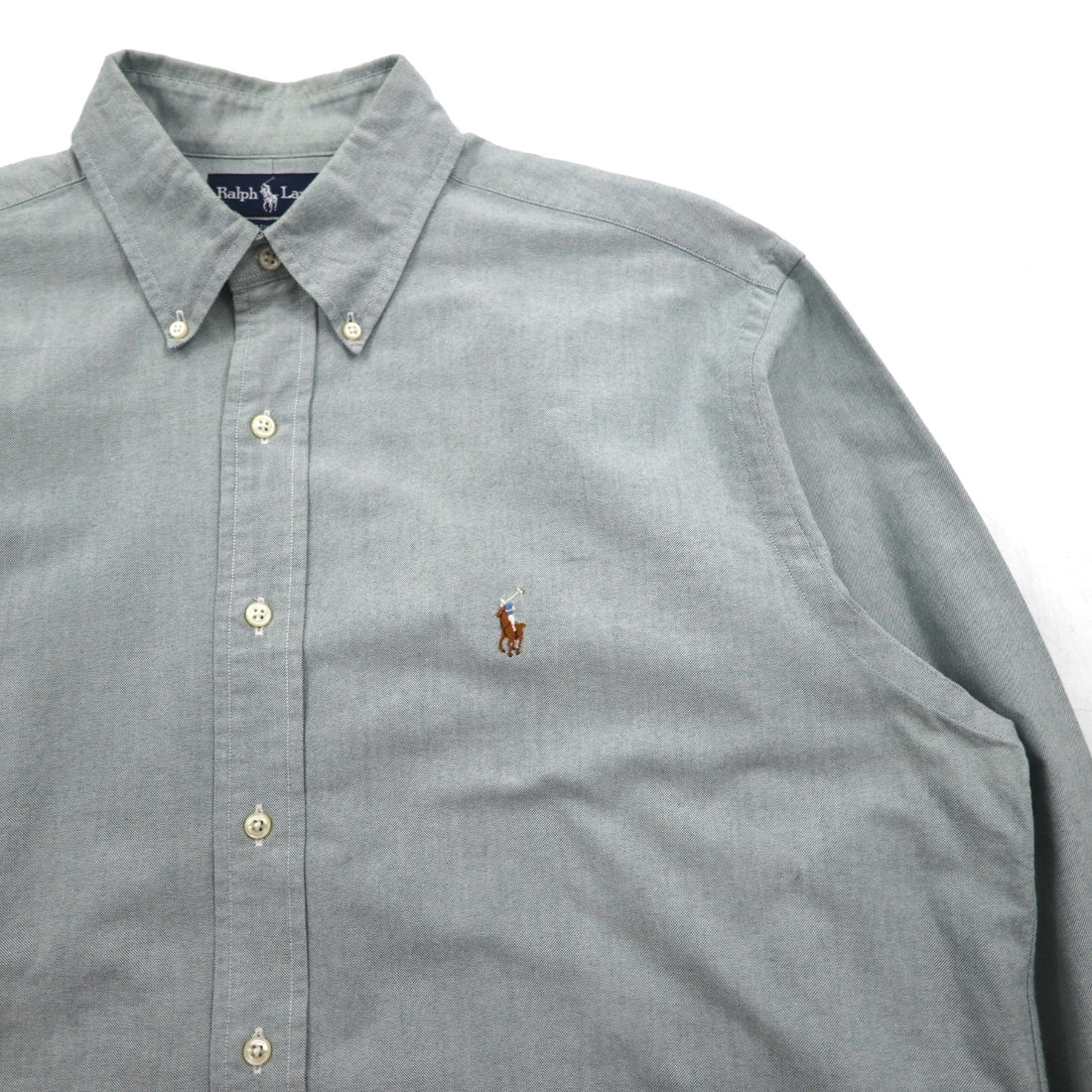 Ralph Lauren 90s Oxford Button-Down Shirt, XL, Green, YARMOUTH Small Pony Embroidery