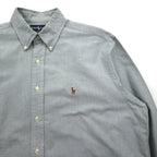 Ralph Lauren 90s Oxford Button-Down Shirt, XL, Green, YARMOUTH Small Pony Embroidery