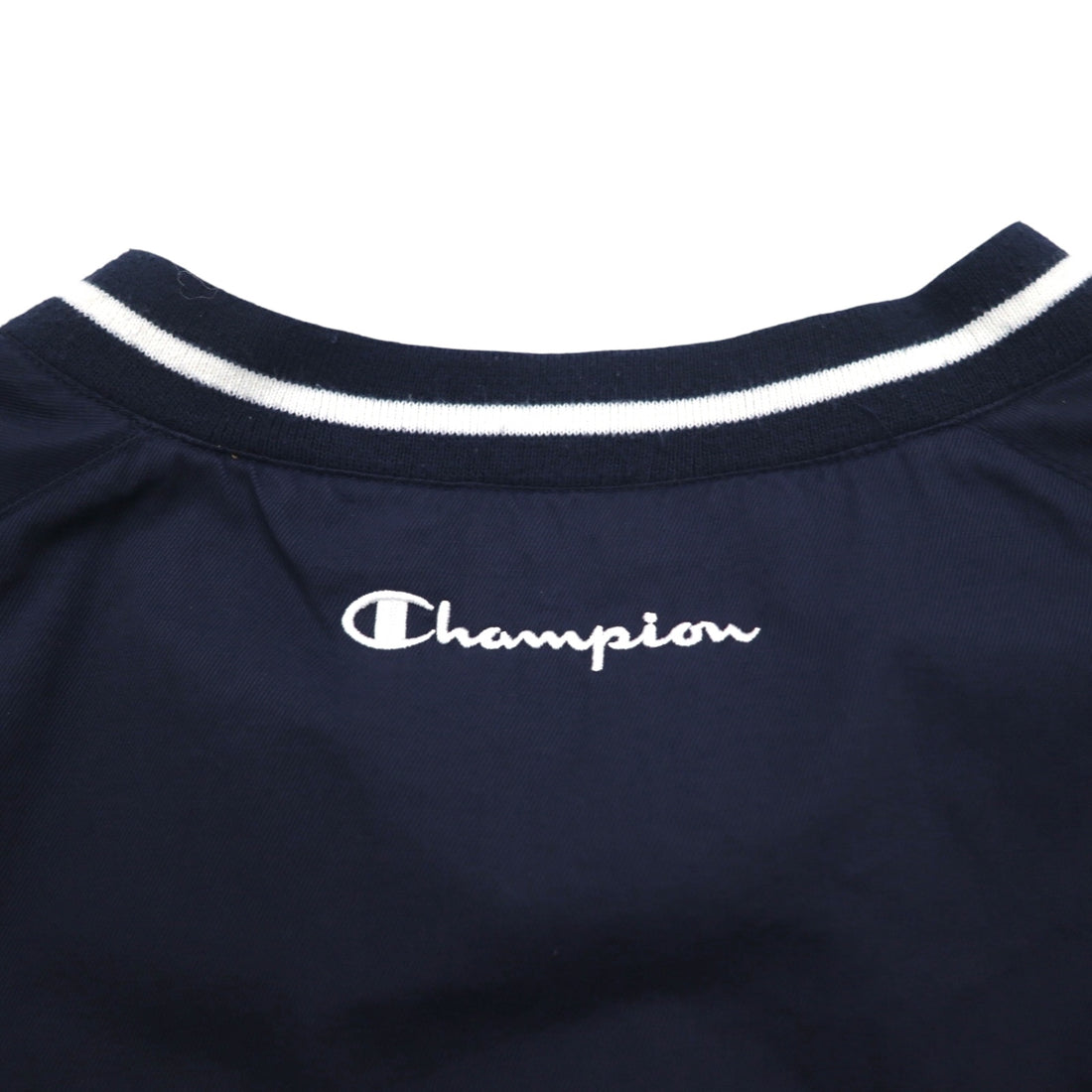Champion 90s Ribline Piste Pullover Nylon Jacket XL Navy Nylon