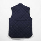 Polo Ralph Lauren Military Quilted Vest, Navy, Padded, Talon Zip, Chin Strap, Zip-Up Closure, Snap Buttons