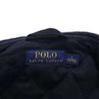 Polo Ralph Lauren Military Quilted Vest, Navy, Padded, Talon Zip, Chin Strap, Zip-Up Closure, Snap Buttons