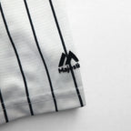 Majestic Baseball Shirt 2XL White Stripe MLB RED SOX Numbering COOL BASE