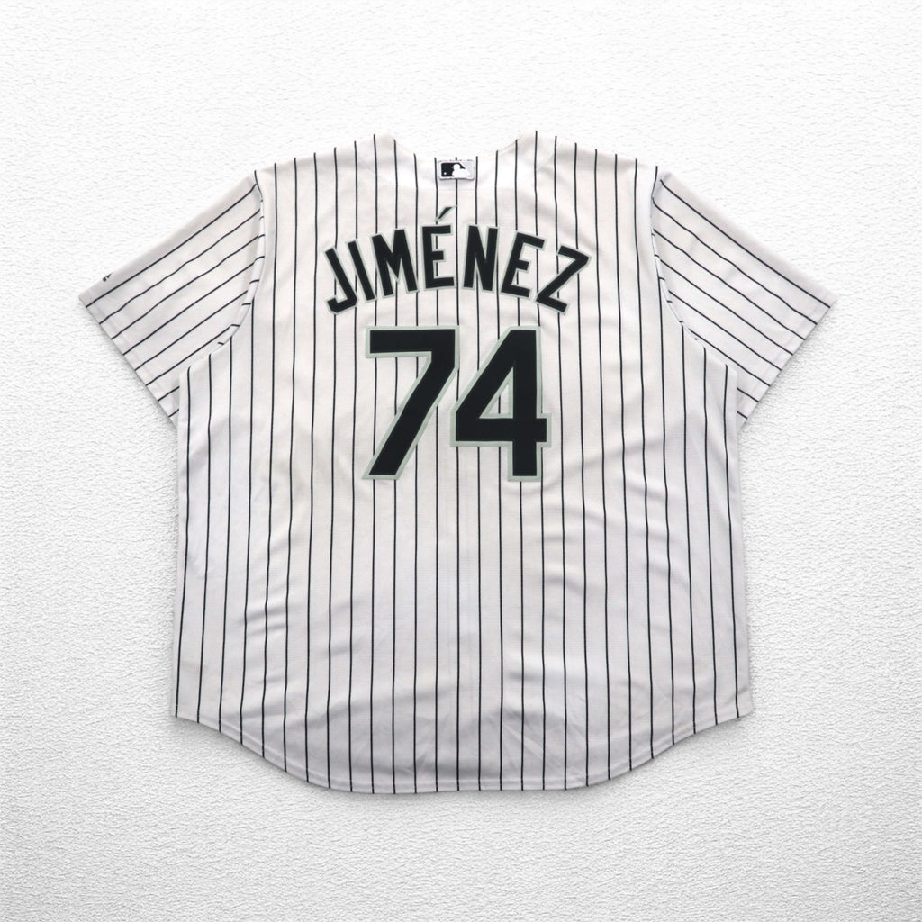 Majestic Baseball Shirt 2XL White Stripe MLB RED SOX Numbering COOL BASE