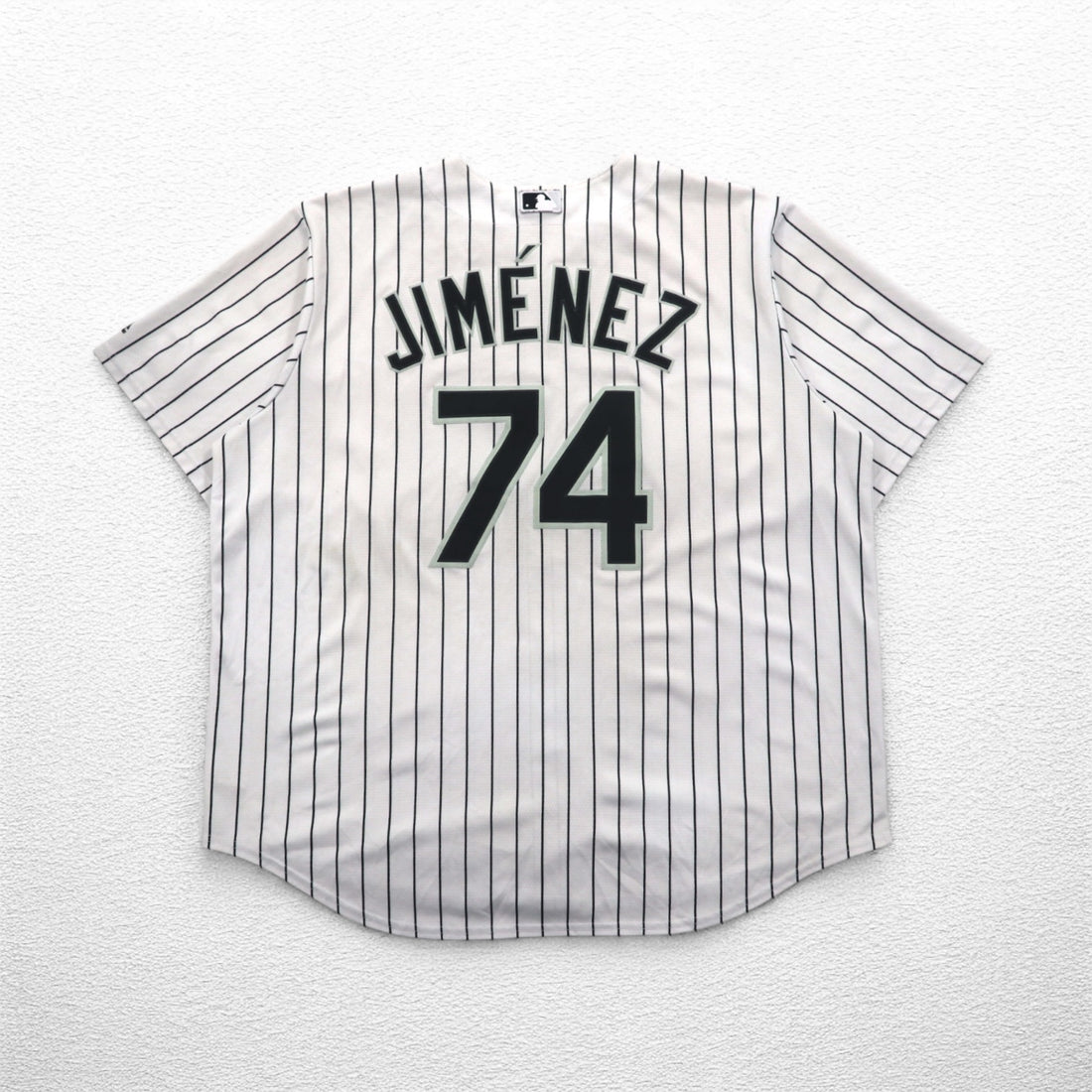 Majestic Baseball Shirt 2XL White Stripe MLB RED SOX Numbering COOL BASE