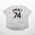 Majestic Baseball Shirt 2XL White Stripe MLB RED SOX Numbering COOL BASE