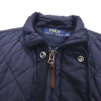 Polo Ralph Lauren Military Quilted Vest, Navy, Padded, Talon Zip, Chin Strap, Zip-Up Closure, Snap Buttons
