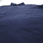 POLO RALPH LAUREN クラシックフィット ストレッチ メッシュ ハーフジップ ポロシャツ L ネイビー コットン スモールポニー刺繍