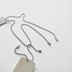 GUCCI Dog Tag Double Plate 2-Way Necklace Pendant Keychain Silver 925 Ball Chain Made in Italy