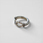 STEVE ARVISO Navajo Indian Jewelry Ring, Size 24, Silver 925, Horse Whisperer, Tack