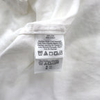 Eddie Bauer リネン バンドカラーシャツ L ホワイト 麻 コットン 胸ポケット ビッグサイズ
