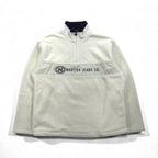 NAUTICA 90s Half Zip Fleece Jacket M White Jeans Company