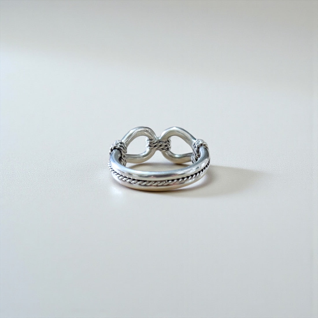 STEVE ARVISO Navajo Indian Jewelry Ring, Size 24, Silver 925, Horse Whisperer, Tack