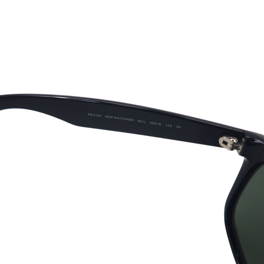 Ray-Ban Made in Italy New Wayfarer Sunglasses Wellington Black 901L 55◻︎18 145 3N NEW WAYFARER RB2132