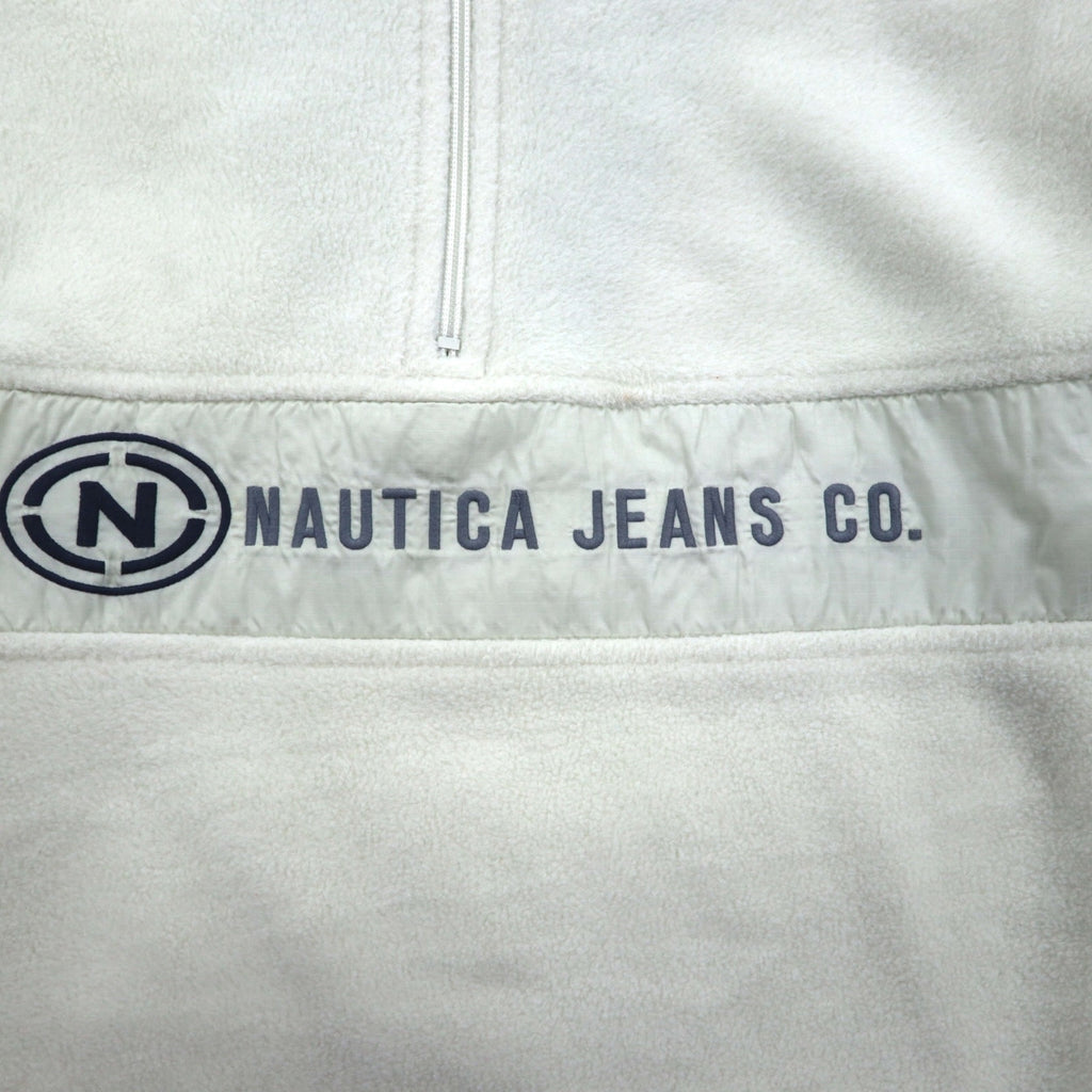 NAUTICA 90s Half Zip Fleece Jacket M White Jeans Company
