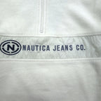 NAUTICA 90s Half Zip Fleece Jacket M White Jeans Company