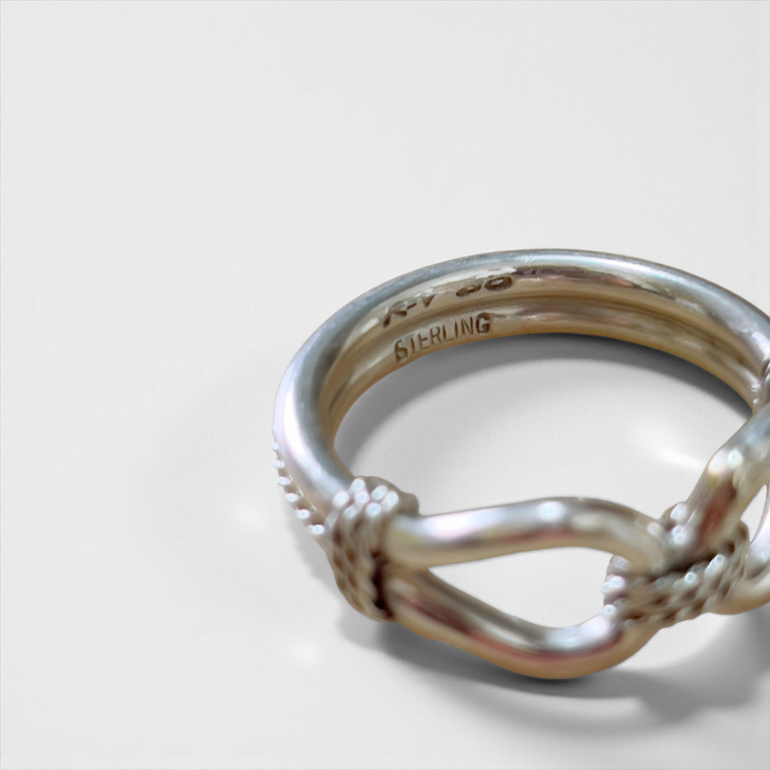 STEVE ARVISO Navajo Indian Jewelry Ring, Size 24, Silver 925, Horse Whisperer, Tack