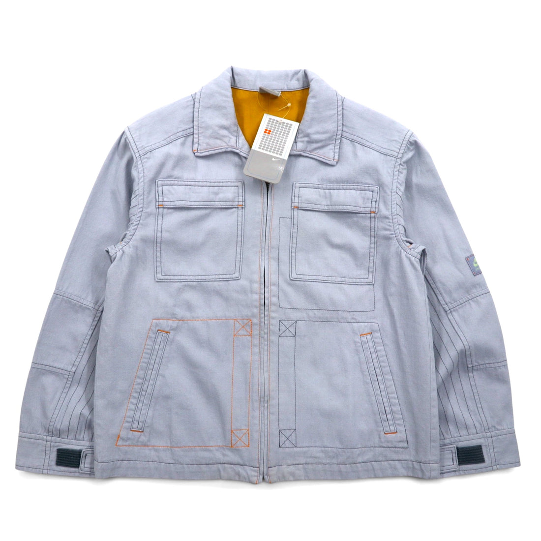 NIKE 00s ​​Work Jacket Zip-up Jacket L Blue Cotton Unused
