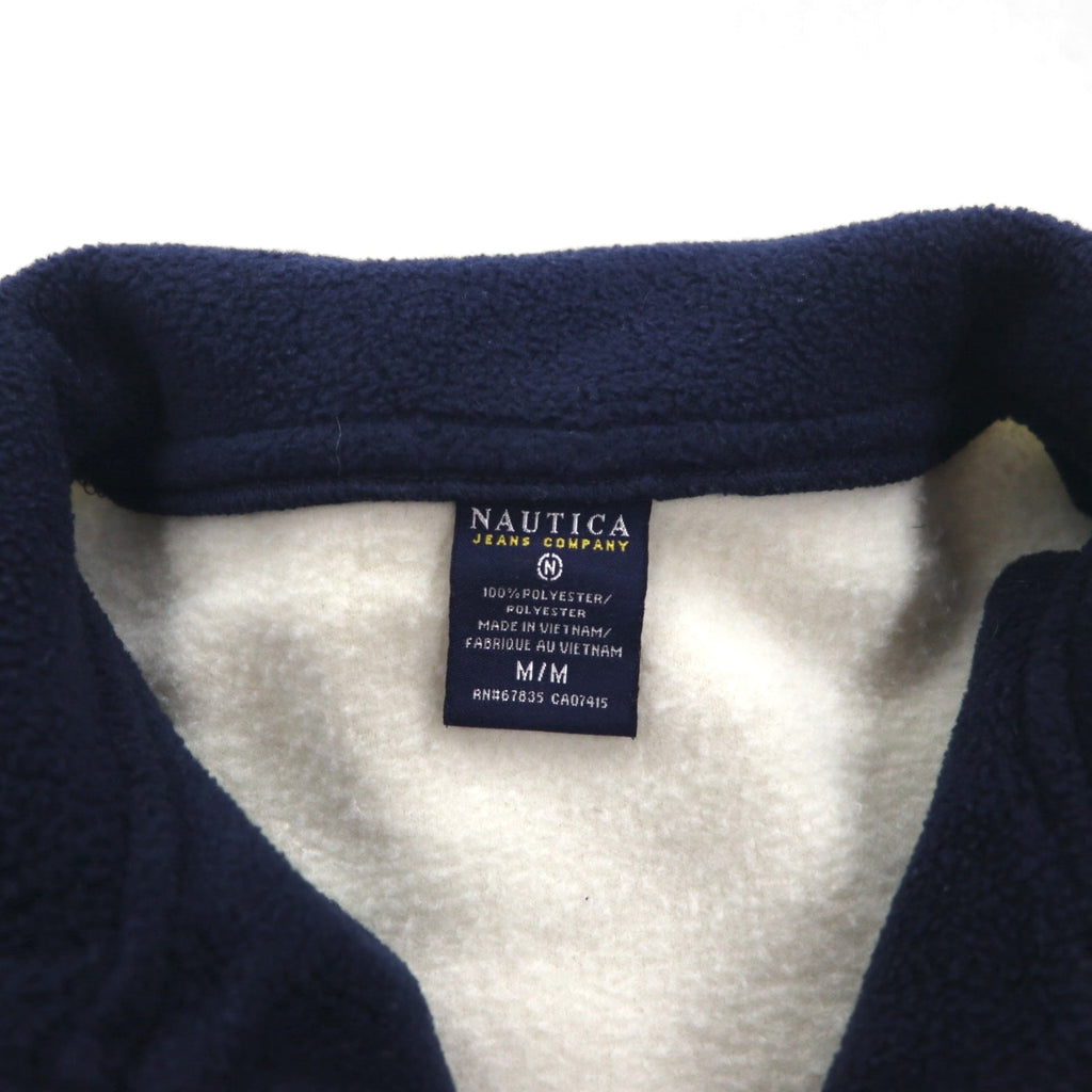 NAUTICA 90s Half Zip Fleece Jacket M White Jeans Company