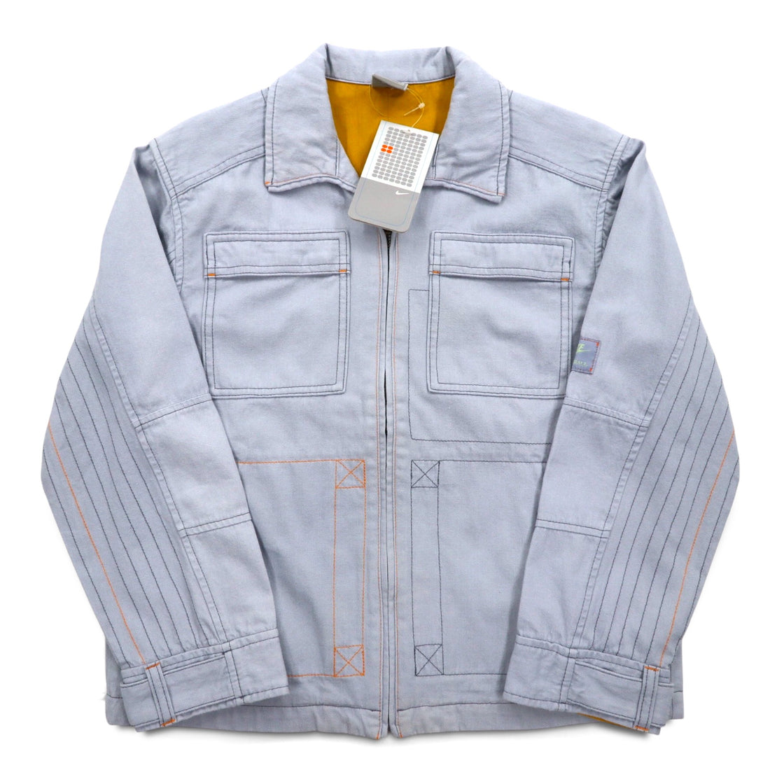 NIKE 00s ​​Work Jacket Zip-up Jacket L Blue Cotton Unused