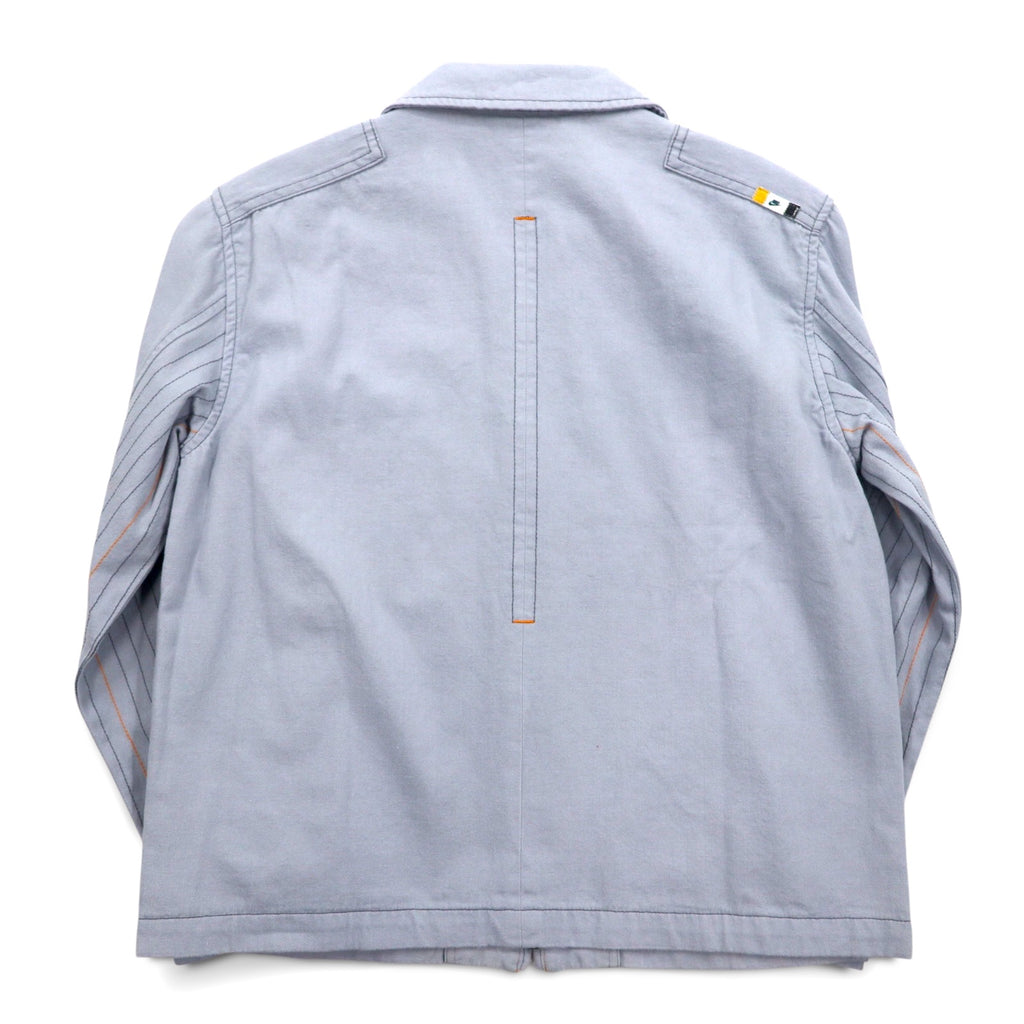 NIKE 00s ​​Work Jacket Zip-up Jacket L Blue Cotton Unused