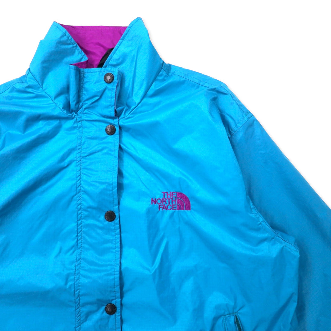 THE NORTH FACE Nylon Jacket M Blue Water Repellent Mesh Liner Moisture Breathable NPW-2246 Made in Japan
