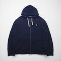 Polo Ralph Lauren リバースウィーブ ジップパーカー 2XL ネイビー スモールポニー刺繡 ビッグサイズ