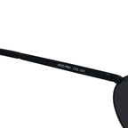VERSACE Made in Italy Oval Sunglasses, Metal Frame, Black, MOD.R65
