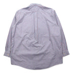 LLBean Oxford Button-Down Shirt, XL, Blue, Tricolor Check, Big Size, Wrinkle-Resistant, 262253