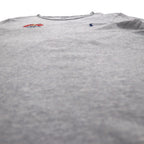 POLO RALPH LAUREN Logo Embroidered T-Shirt, Medium, Gray, Cotton, Stars and Stripes, USA, Small Pony Embroidery