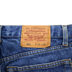 Levi's 90s USA Made 501 Denim Jeans, Size L, Indigo, 501-0658, Button Fly