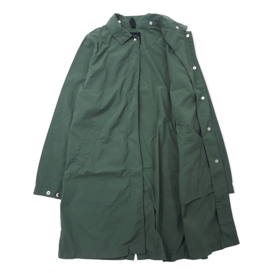 THE NORTH FACE Journeys Coat Stainless Steel Collar Coat M Khaki Nylon Snap Button Hood Detachable JOURNEYS TECH COAT NPW21767