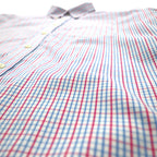 LLBean Oxford Button-Down Shirt, XL, Blue, Tricolor Check, Big Size, Wrinkle-Resistant, 262253
