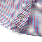 LLBean Oxford Button-Down Shirt, XL, Blue, Tricolor Check, Big Size, Wrinkle-Resistant, 262253