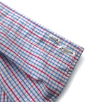 LLBean Oxford Button-Down Shirt, XL, Blue, Tricolor Check, Big Size, Wrinkle-Resistant, 262253