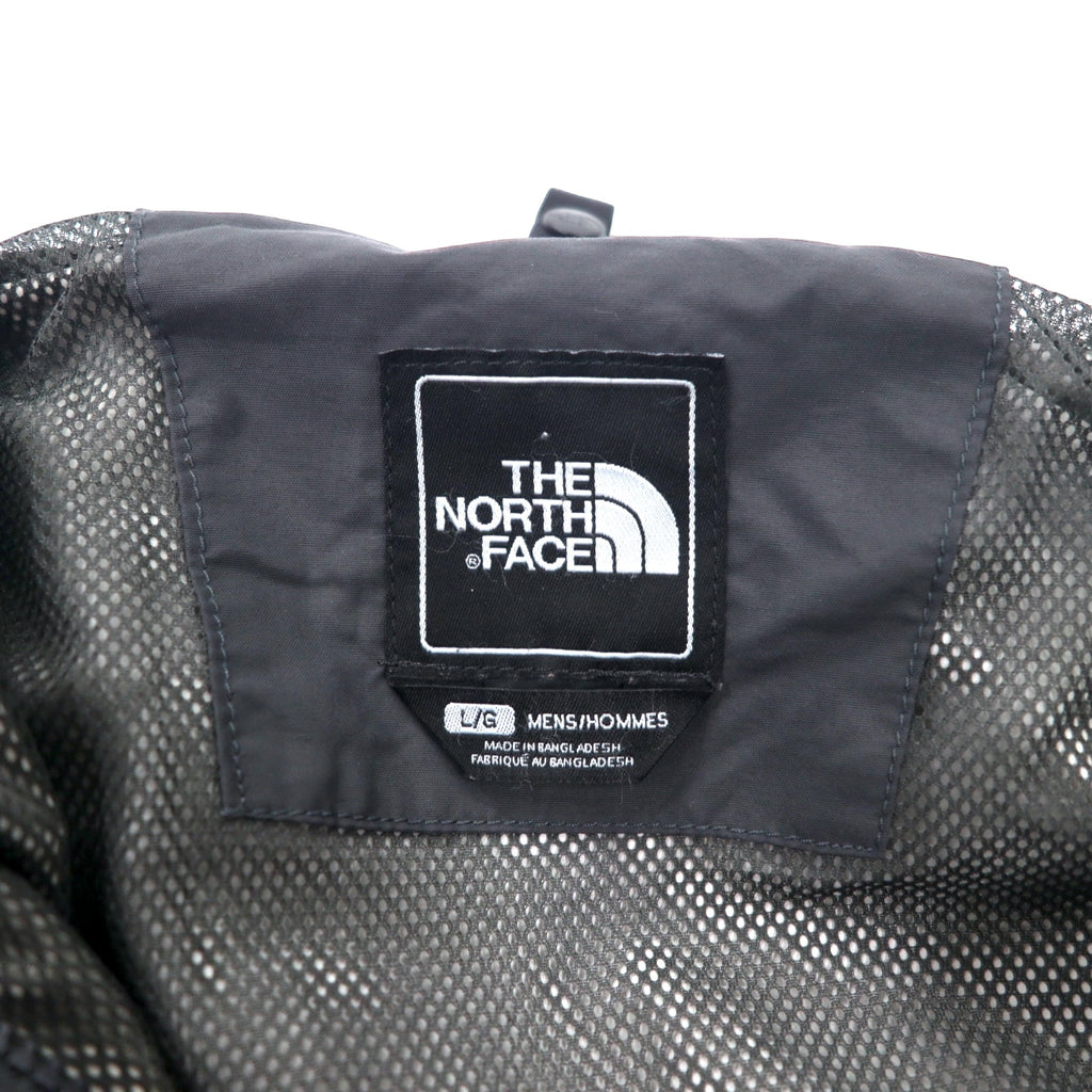 THE NORTH FACE Mountain Parka L Gray Nylon HYVENT Waterproof Breathable Zip-in-Zip Double Zip US Design