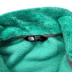 THE NORTH FACE Sherpa Fleece Jacket L Green Polyester Logo Embroidery