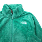 THE NORTH FACE Sherpa Fleece Jacket L Green Polyester Logo Embroidery